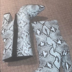 Snake skin boots